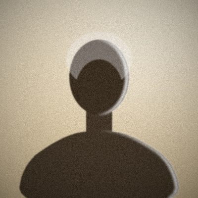 Illustration abstraite d'une silhouette sur fond sable